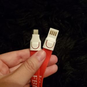 Orange/Red FBLA Lanyard, Dual Iphone Charging Port